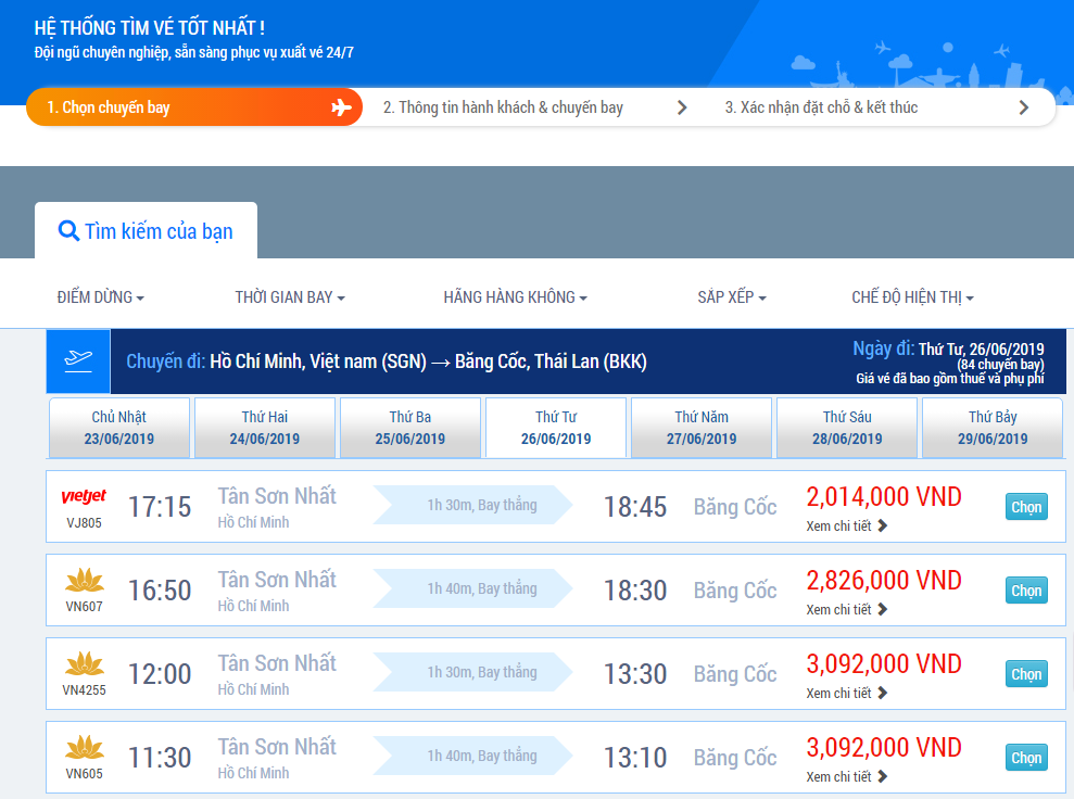 So sánh giá vé máy bay giữa các hãng chỉ còn là chuyện nhỏ!